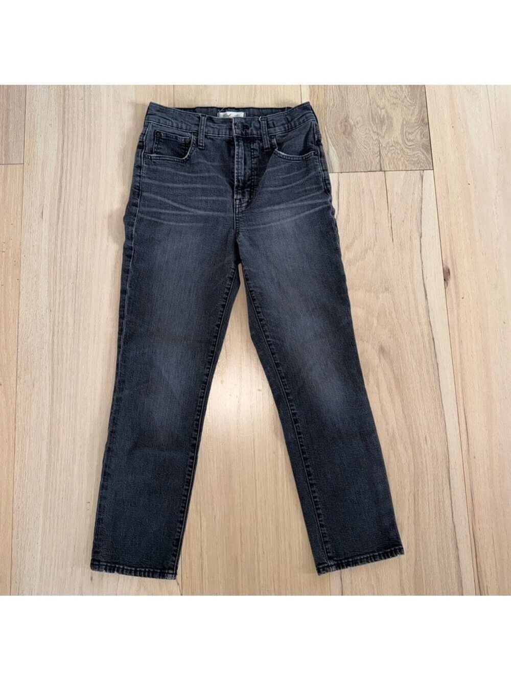 Madewell The Perfect Vintage Crop Jean Black Jeans Size 26